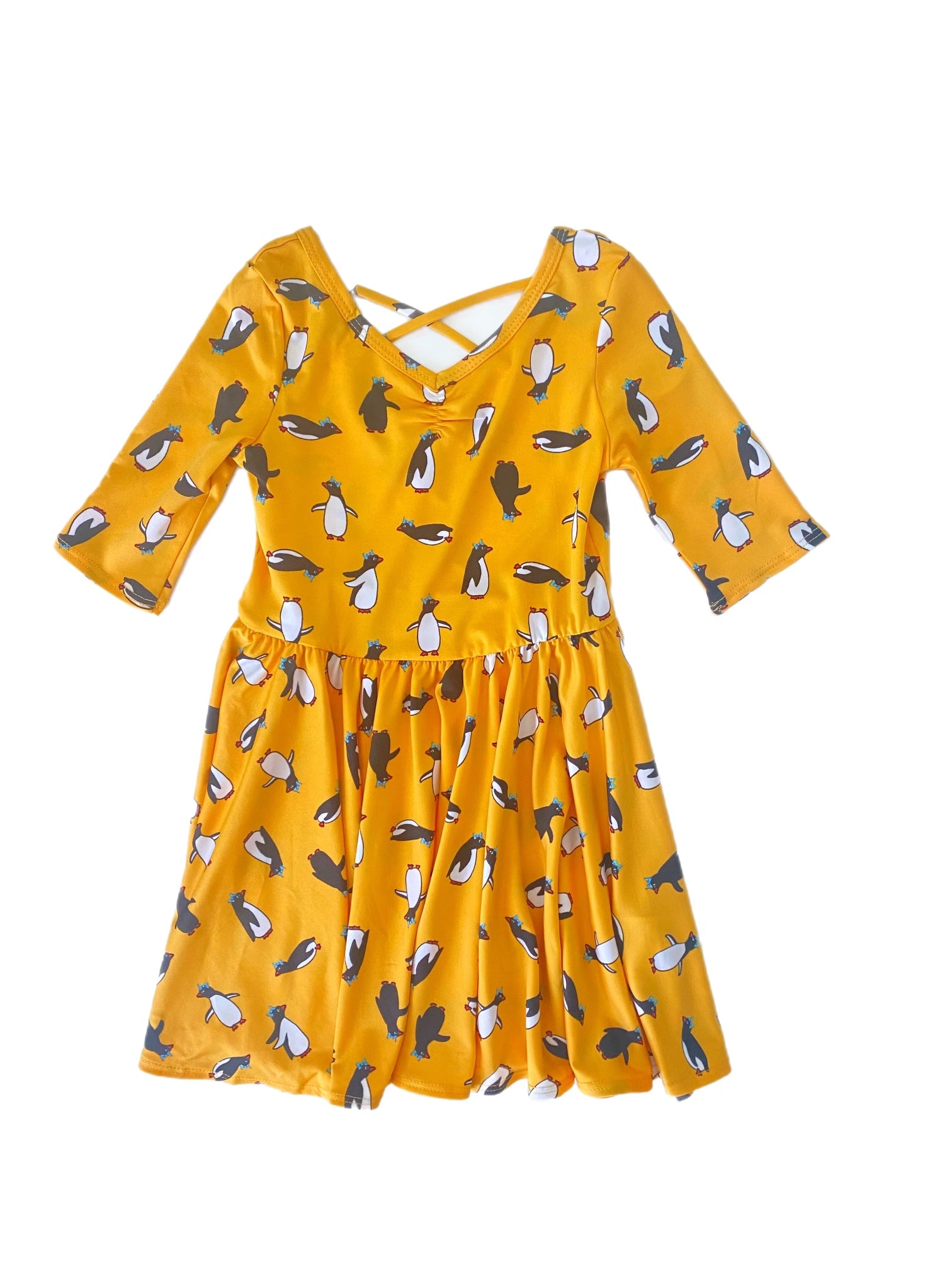 Peachy Penguins Ballerina Dress 🐧 DotDotSmile