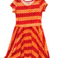 Striped with Fall Cap Dress