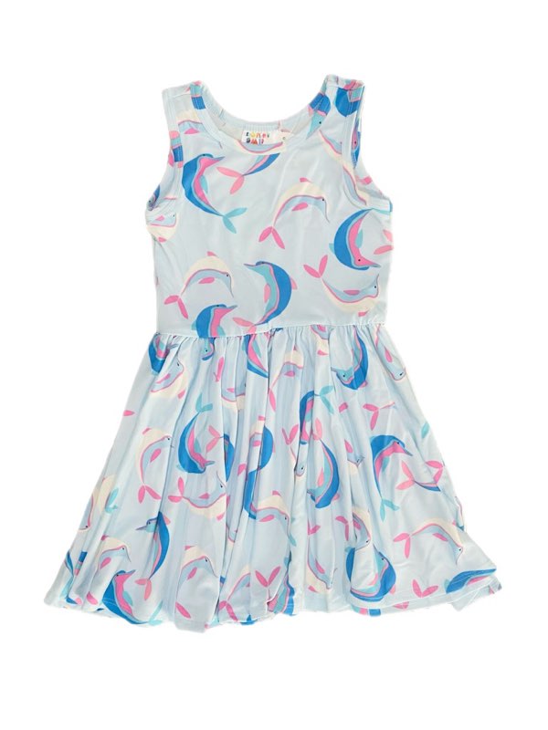 Colorful Dolphins Tank Dress