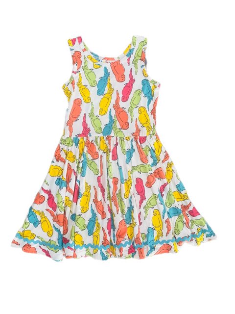 Parrots Whimsical Tank Dress