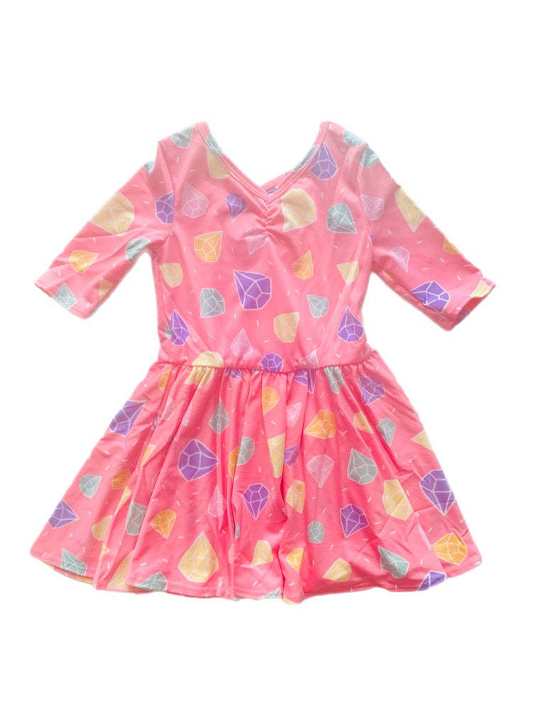 Pink Diamonds Ballerina Dress DotDotSmile Pink diamonds ballerina dress dotdotsmile