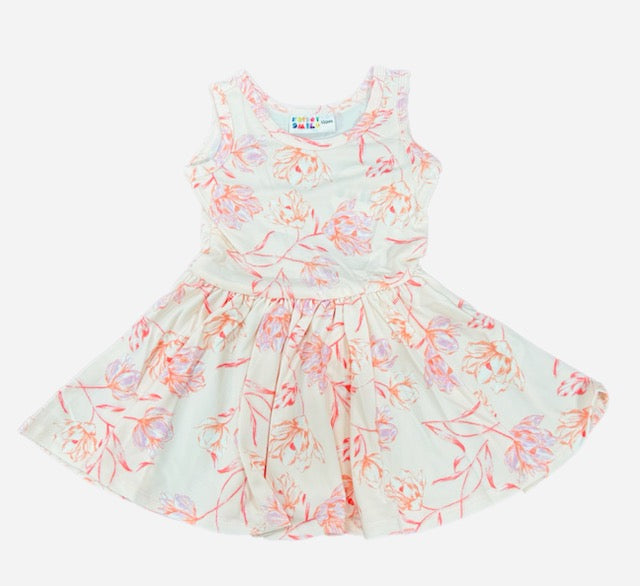 Pink Floral Princess Tank Dress – DotDotSmile