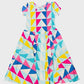 Multifaceted Triangles Cap Dress