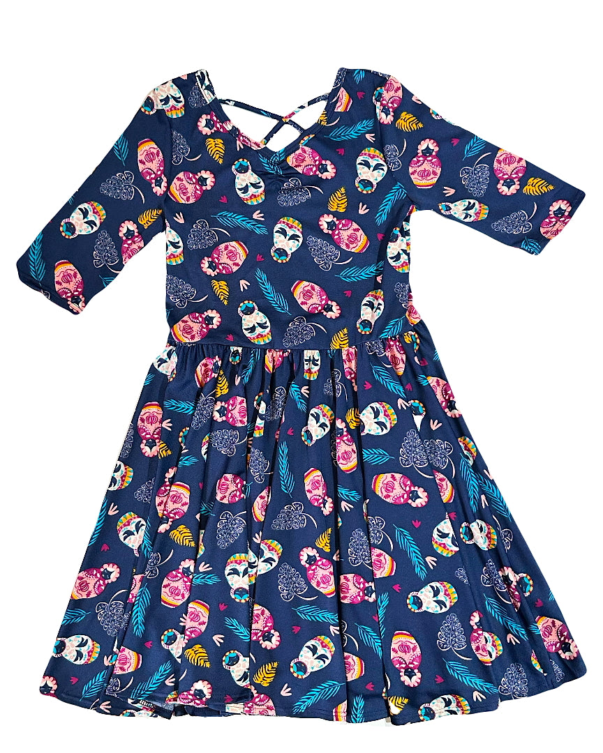 Matryoshka Magic Ballerina Dress - Dot Dot Smile Twirly Dress