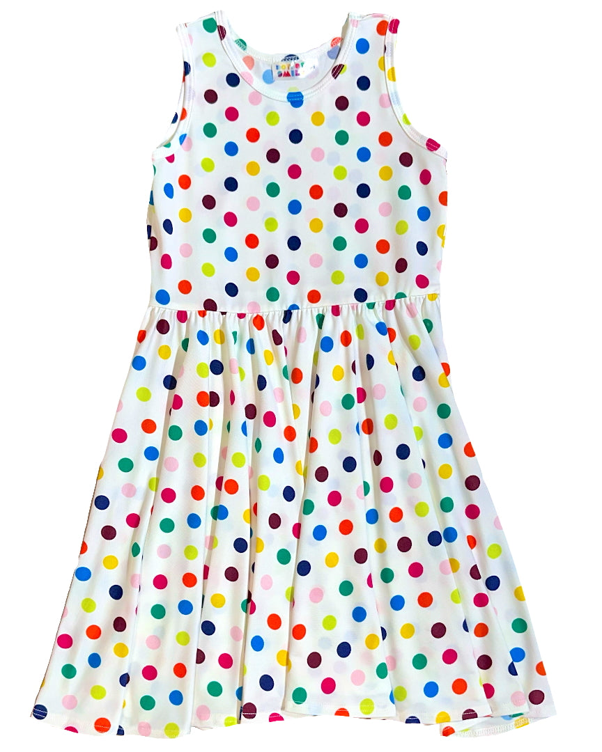 Rainbow Dots Tank Dress 🌈✨