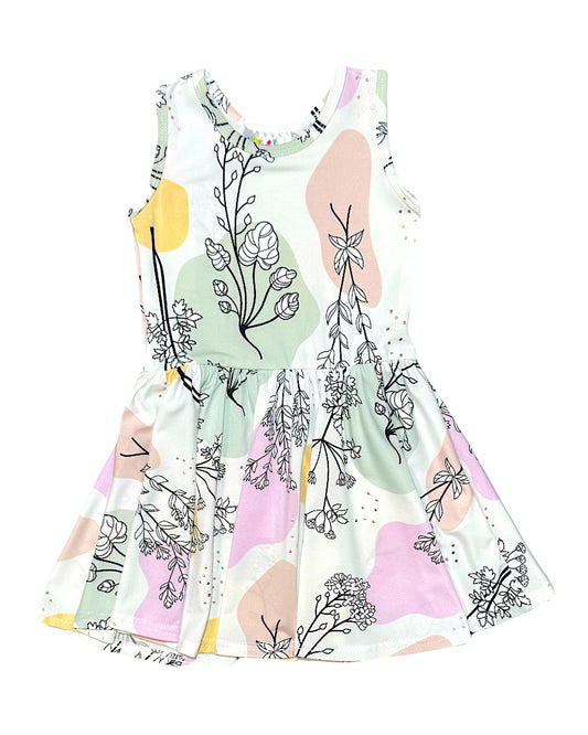 Pastel Petals Tank Dress πΏπ¨