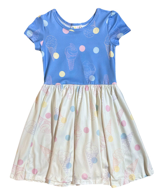 Sprinkle Swirl Cap Dress 🍦✨🎀