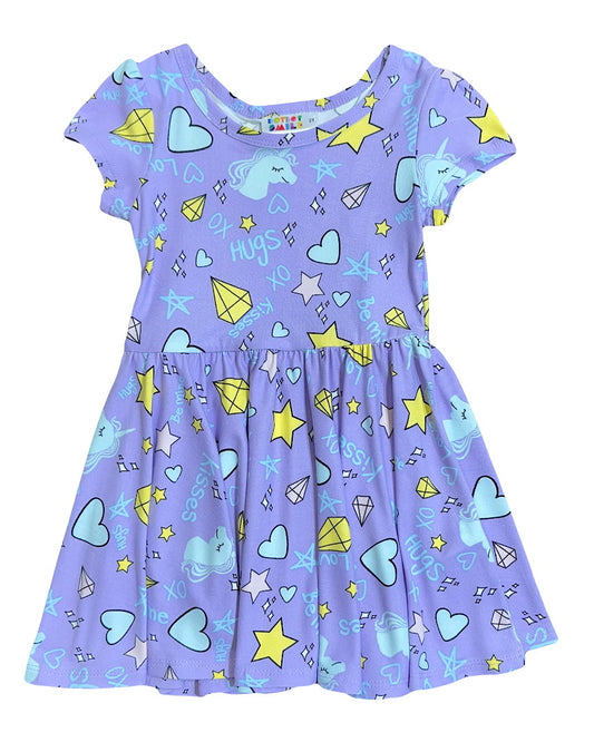 Sassy Stardust Cap Dress