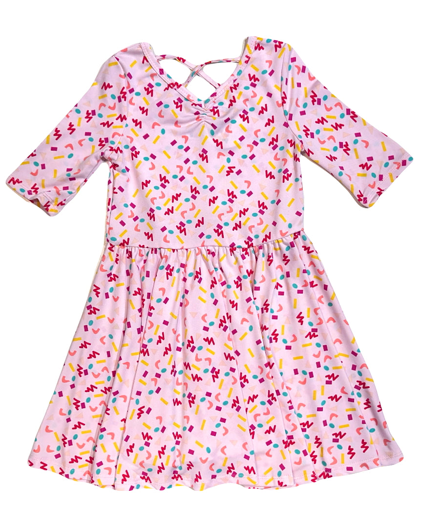 dot dot smile dress Our favorite detail on the Ballerina is the criss cross back @summeracuna friendly Empire Dress for kids who love to move and twirl Shop LuLaRoe