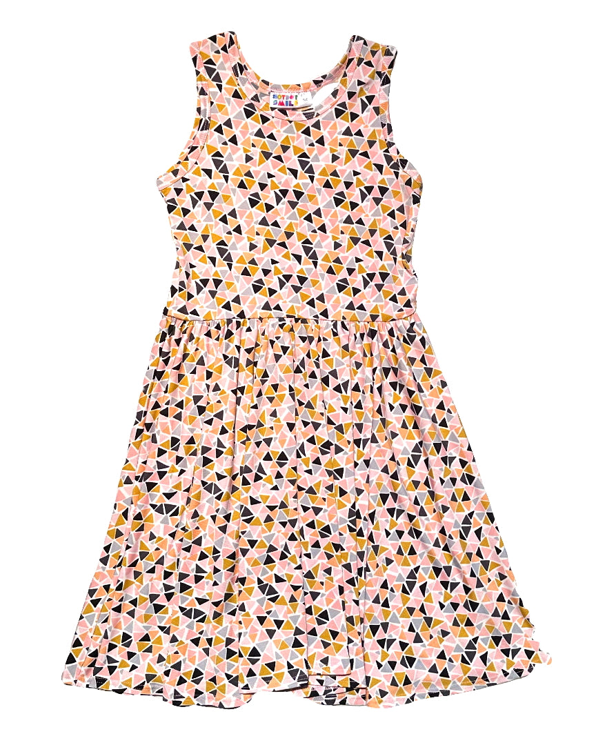 Pink and Black Tezza Tank Dress