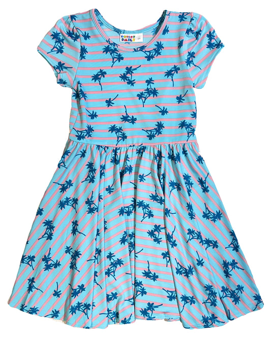 Seaside Palms Cap Dress
