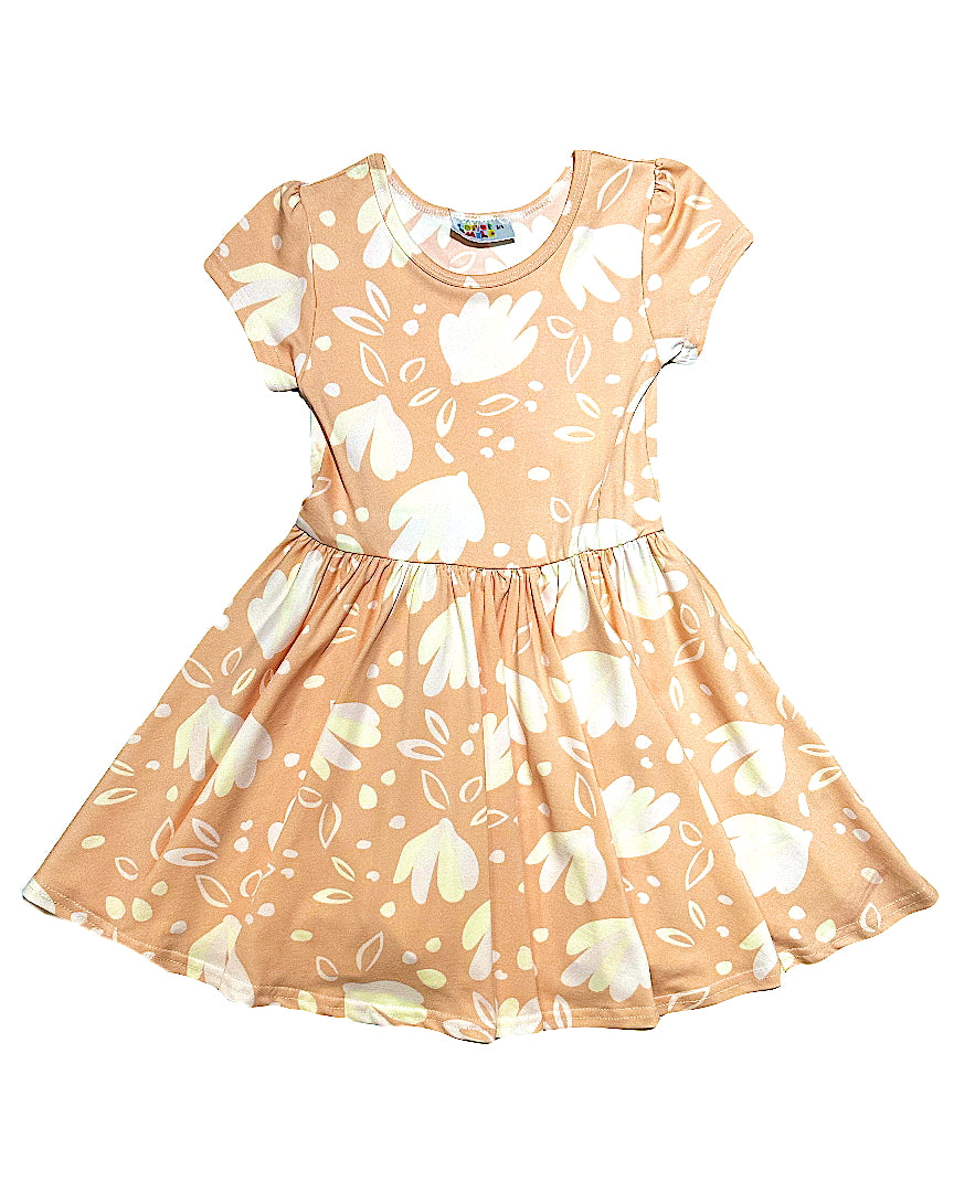 Ivory Blossom Cap Dress