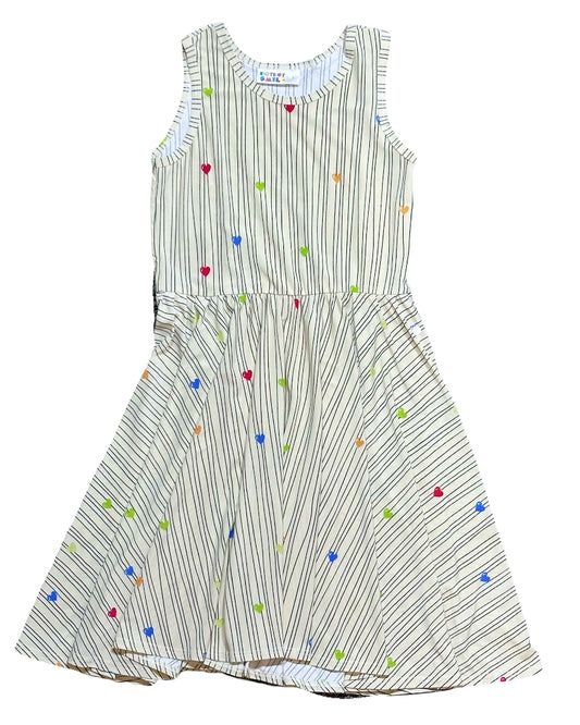 Rainbow Stripe Heart Tank Dress 🌈❤️