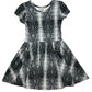 Sleek Snakeskin Cap Dress