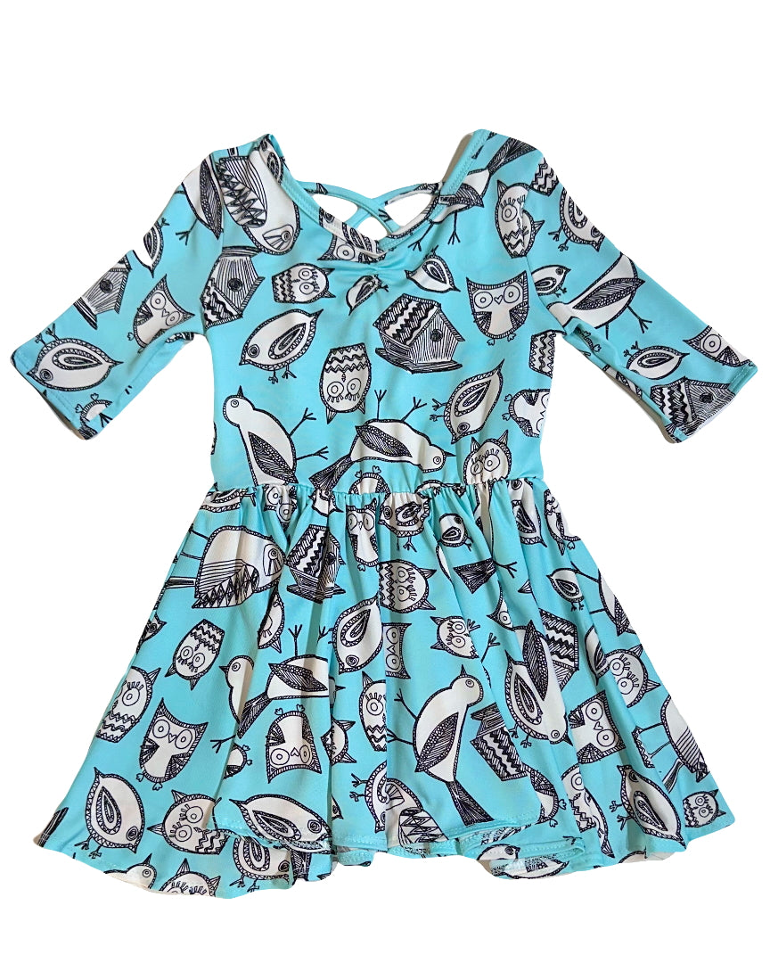 Wise & Whimsy Ballerina Dress 🦉✨🐦