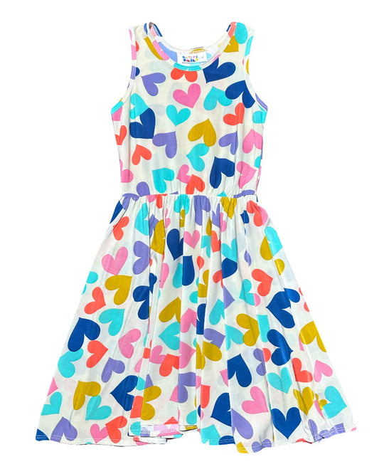 Heart Party Tank Dress 💖💛