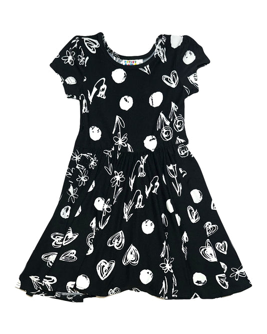 Sketchbook Love Cap Dress