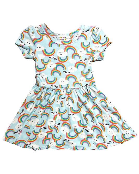 Rainbow Dreams Cap Dress 🌈☁️