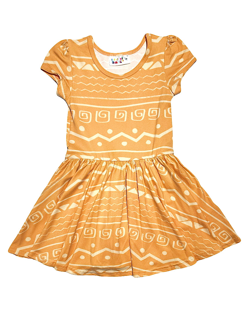 Terracotta Trails Cap Dress