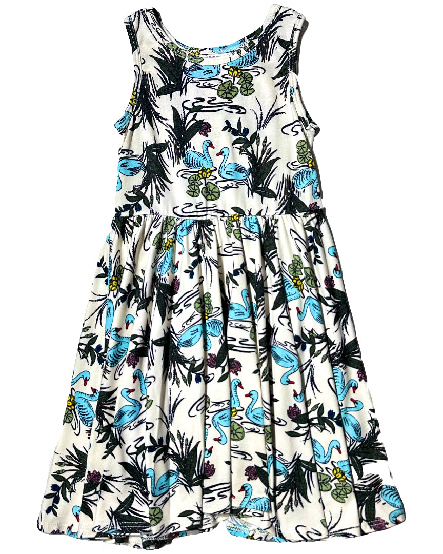 🦢 Blue Swan Tank Dress