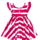 Paint the Town Red Empire Dress