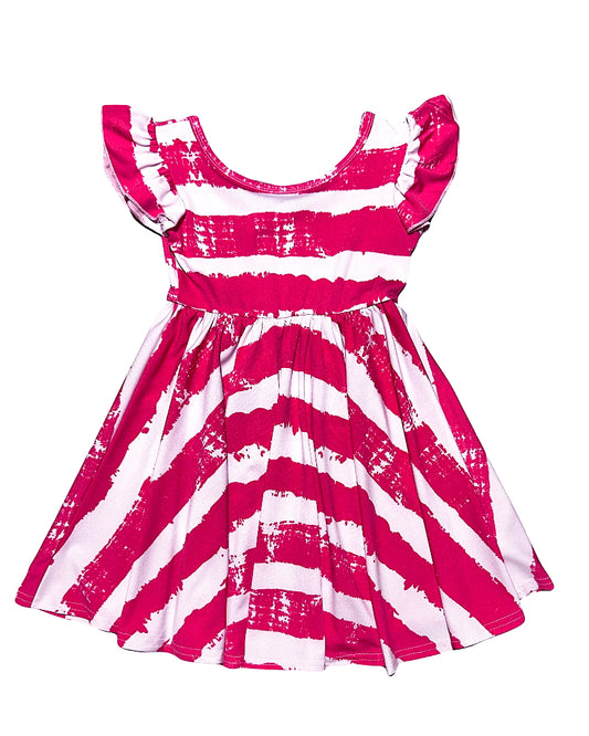 Paint the Town Red Empire Dress