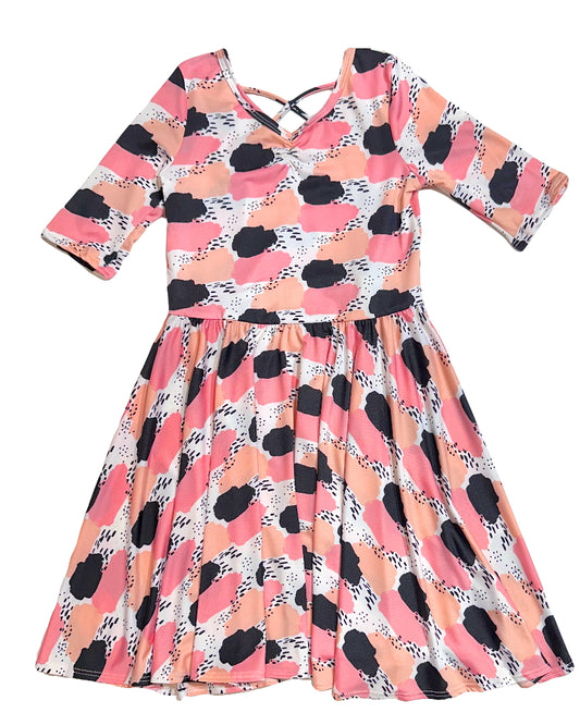 Coral Cloud Ballerina Dress ☁️🌸