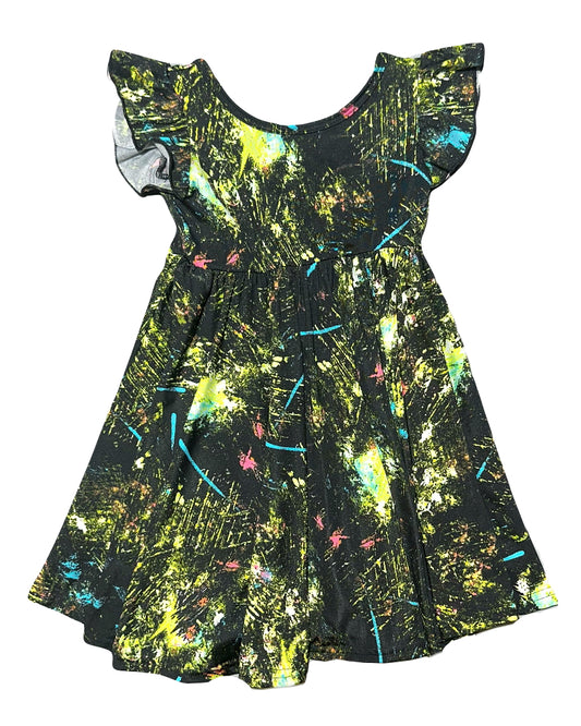 Neon Galaxy Empire Dress ✨🚀