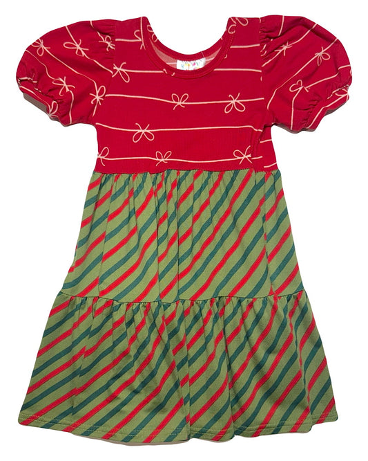 Peppermint Wishes Tier Dress 🎄✨🎁
