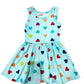 Turquoise Rainbow Hearts Tank Dress