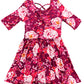 🌸 Bold Bloom Ballerina Dress