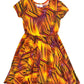 Tropical Sunset Cap Dress