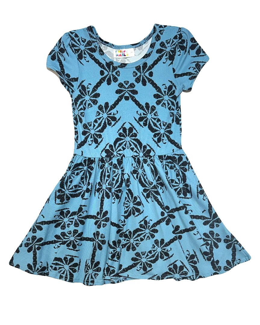 Twilight Bloom Cap Dress