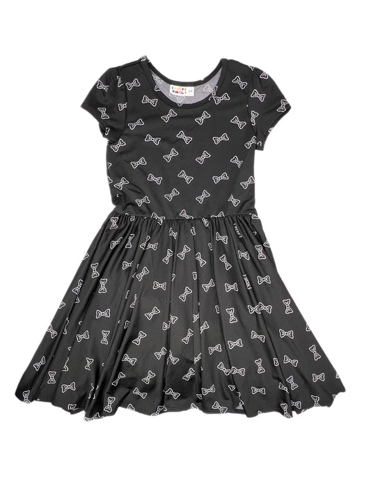 Black Bows Cap Dress