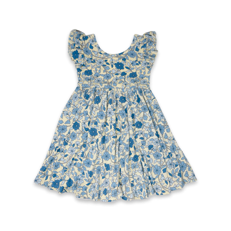 Light Blue Floral Empire Dress – DotDotSmile