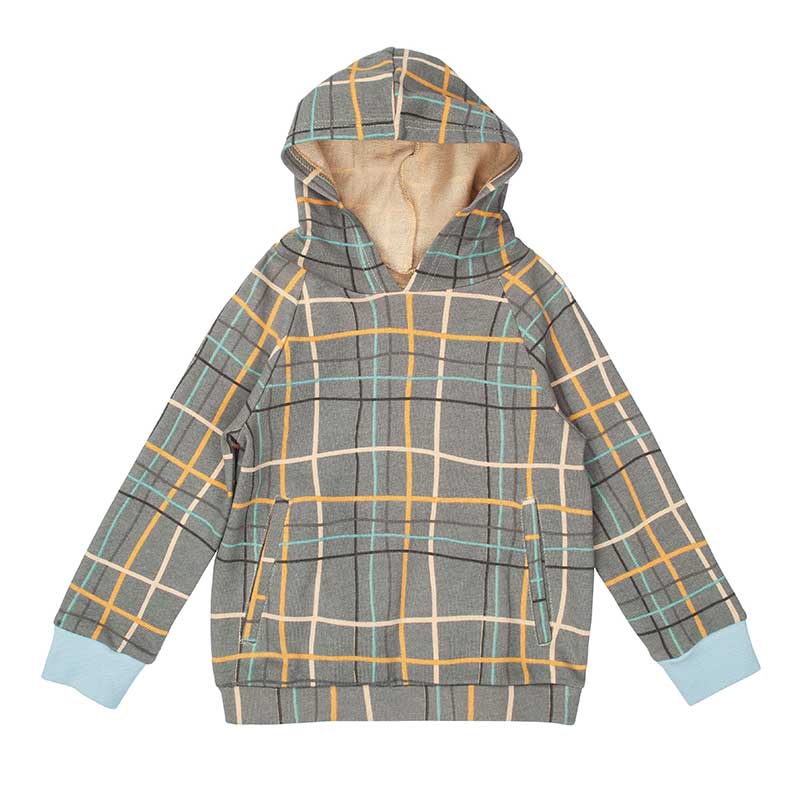 Slate Plaid Hoodie