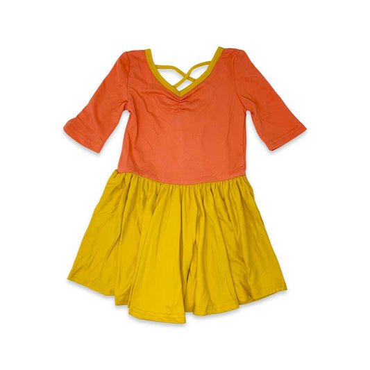 Camellia Mustard Ballerina Dress