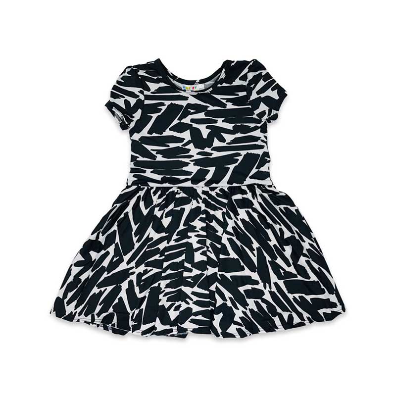 Zebra Cap Dress DotDotSmile