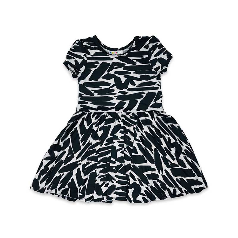 Zebra Cap Dress