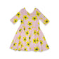 Anemone Pink Florals Ballerina Dress
