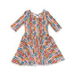 Rainbow Triangles Ballerina Dress