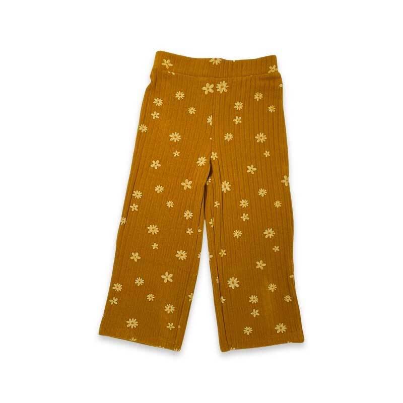 Terracotta Daisy Ribbed Bottom