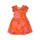 Rhombus Red Cap Dress