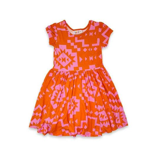 Rhombus Red Cap Dress