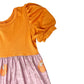 ORANGE BLOCK PUMPKIN PATCH TIER DRESS