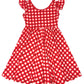 Red Ribbon Empire Dress