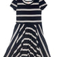 Black & White Stripes Cap Dress