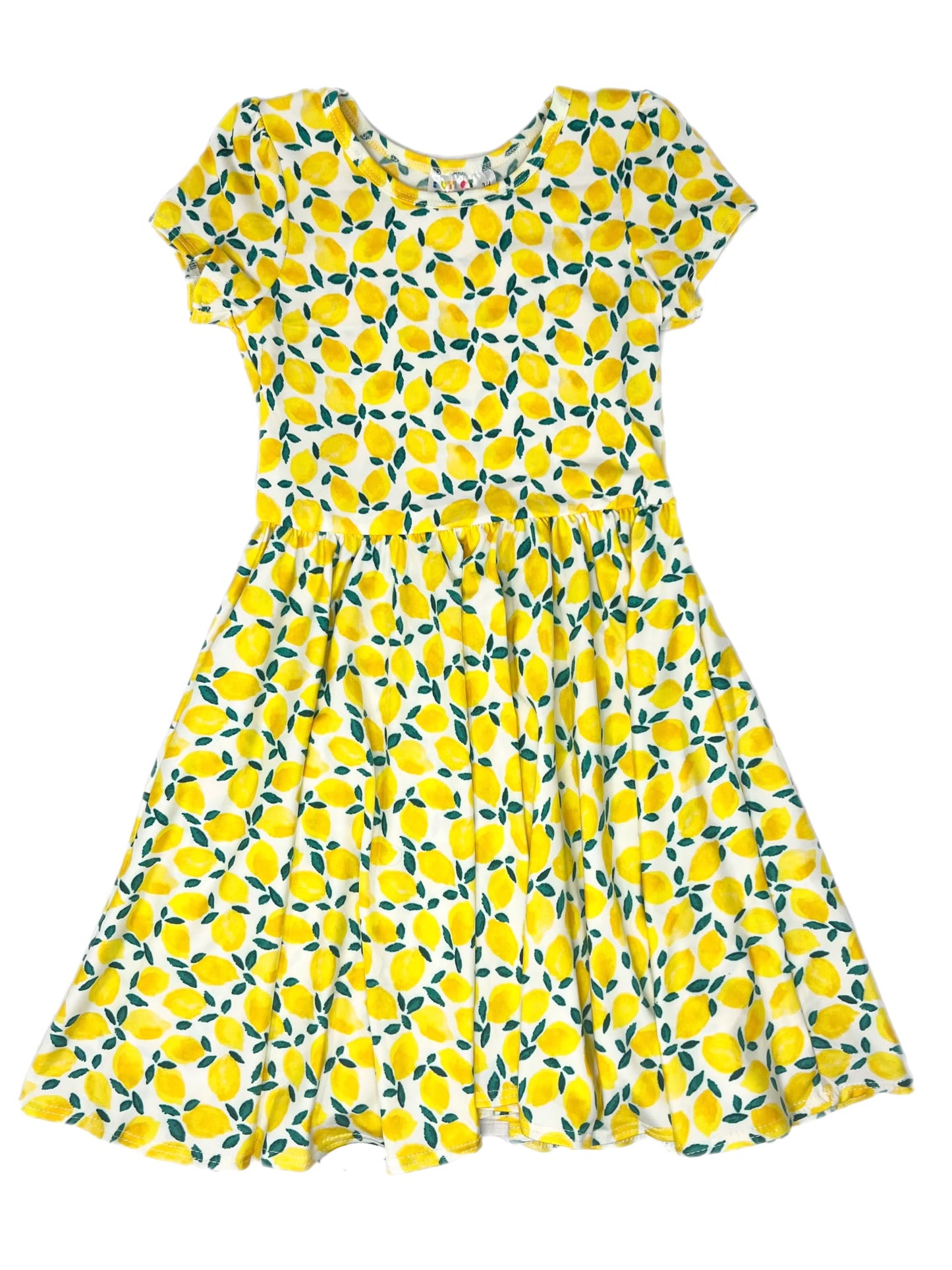 Lemons Cap Dress