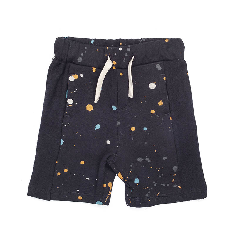 Splatter Paint Plush Shorts