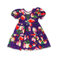 Purple Roses Tier Dress